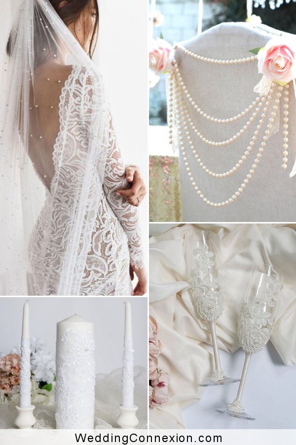 Lace & Pearl Timeless Wedding Theme Ideas